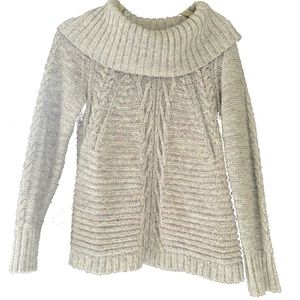 New York and Co. white/cream cowl neck sweater. Size S